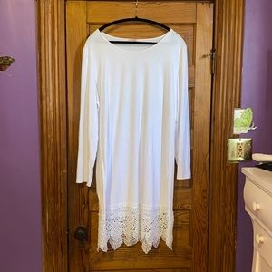 Plus Size White Dress